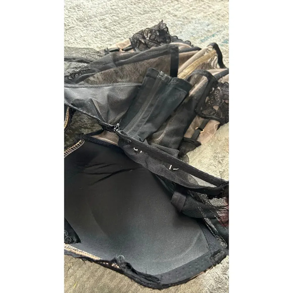 Victorias Secret Floral Zip Bustier Corset - Picture 7 of 7